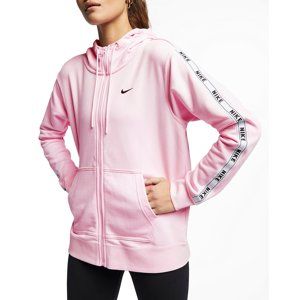 Nike W NSW HOODIE FZ LOGO TAPE Kapucnis melegítő felsők - rózsaszín