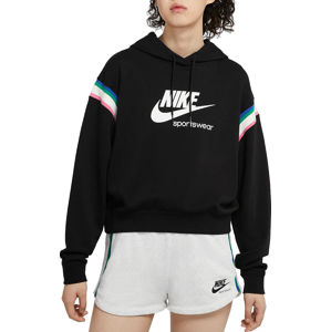 Nike W NSW HRTG PO HOODIE Kapucnis melegítő felsők - Fekete - XS