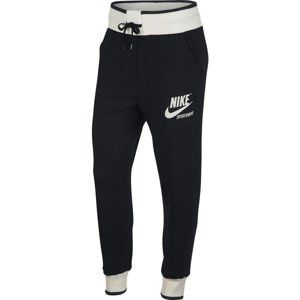 Nike W NSW PANT FLC HW ARCHIVE Nadrágok - fekete