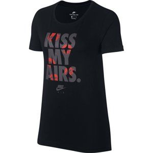 Nike W NSW TEE KISS AIRS CREW Rövid ujjú póló - Černá
