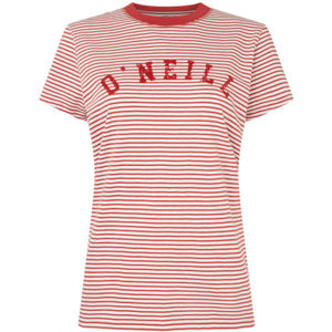 O'Neill LW ESSENTIALS STRIPE T-SHIRT Női póló, piros, méret L