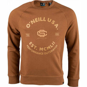 O'Neill AMERICANA CREW SWEATSHIRT Férfi pulóver, barna, méret XL