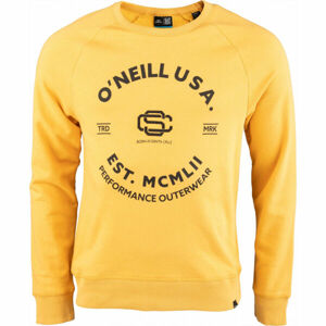 O'Neill AMERICANA CREW SWEATSHIRT Férfi pulóver, sárga, méret S