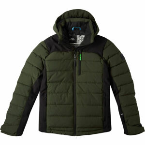 O'Neill IGNEOUS JACKET Khaki 170 - Fiú sí/snowboard kabát