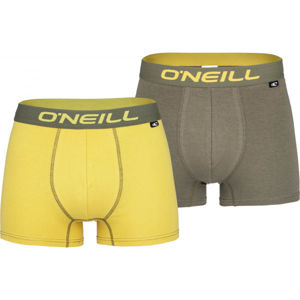 O'Neill BOXER PLAIN 2PACK Férfi boxeralsó, sárga, méret XL