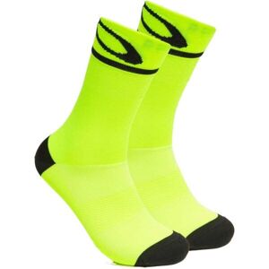 Oakley CADENCE Kerékpáros zokni, fényvisszaverő neon, méret S
