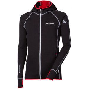 Progress TOREZ HOODY piros XL - Férfi funkcionális sport pulóver