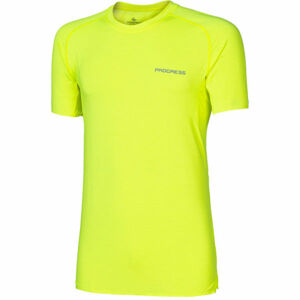Progress ARROW MAN Férfi póló futáshoz, fényvisszaverő neon, méret M