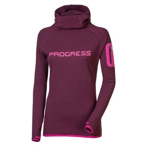 Progress EXPLOSIA Női pulóver futáshoz, bordó, méret S