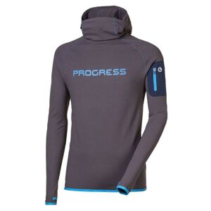 Progress EXPLOSIVE Férfi pulóver futáshoz, sötétszürke, méret L