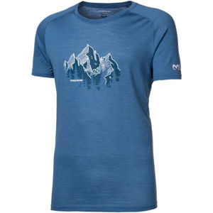 Progress TASMAN Férfi merinó póló, kék, méret XL