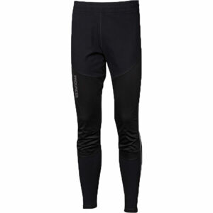 PROGRESS THERMIC Férfi legging futáshoz, fekete, méret
