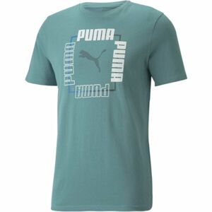 Puma BOX TEE Férfi póló, zöld, méret XXL