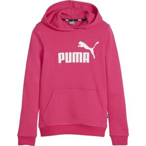Puma ESS LOGO HOODIE FL G Lány pulóver, rózsaszín, veľkosť 116