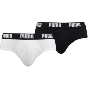 Puma BASIC BRIEF 2P Férfi fecske alsónadrág, fehér, veľkosť XL