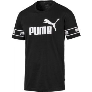 Puma AMPLIFIED BIG LOGO TEE fekete S - Férfi modern póló