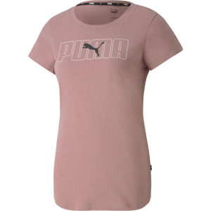 Puma REBEL GRAPHIC TEE rózsaszín M - Női póló