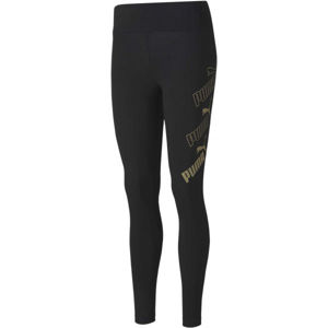 Puma AMPLIFIED LEGGINGS Női sportos legging, fekete, veľkosť S