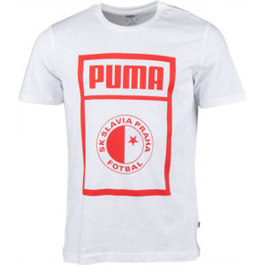 Puma SLAVIA PRAGUE GRAPHIC TEE Férfi póló, fehér, méret XXL