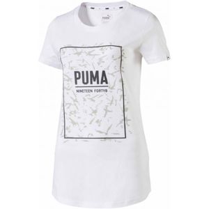 Puma FUSION GRAPHIC TEE fehér L - Női póló
