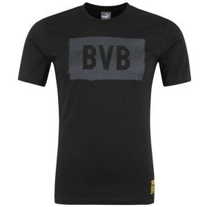 Puma BVB Stencil Rövid ujjú póló - fekete