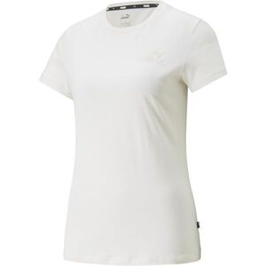Puma ESS+EMBROIDERY TEE Női póló, fehér, méret M
