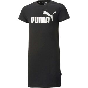 Puma ESSENTIALS + LOGO DRESS TR G Lány ruha, fekete, veľkosť 140