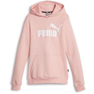 Puma ESS LOGO HOODIE FL G Lány pulóver, rózsaszín, veľkosť 152