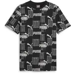 Puma ESSENTIALS + LOGO LAB AOP TEE Férfi póló, fekete, méret
