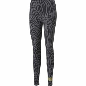 Puma ESS+ TIGER AOP LEGGINGS Női legging, fekete, veľkosť XS
