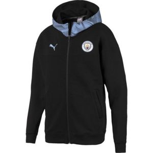 Puma Manchester City FC Casuals FZ Hoodie Kapucnis melegítő felsők - Fekete - M