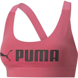 Puma MID IMPACT PUMA FIT BRA Női melltartó, rózsaszín, méret