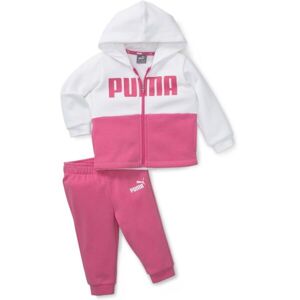 Puma MINICATS COLORBLOCK JOGGER FL Gyerek melegítő szett, rózsaszín, méret 92