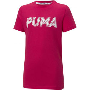 Puma MODERN SPORTS LOGO TEE G Lány póló, rózsaszín, veľkosť 140