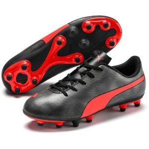 Puma RAPIDO FG JR Gyerek futballcipő, fekete,piros, méret 28