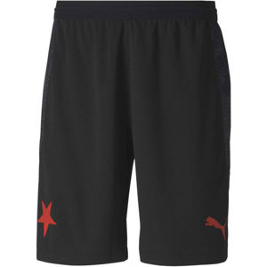 Puma SK SLAVIA HOME SHORTS PROMO Férfi futball rövidnadrág, fekete, méret XL