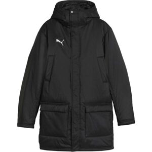 Puma TEAMFINAL WINTER JACKET Férfi téli futball kabát, fekete, méret