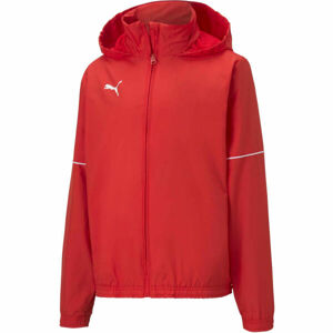 Puma TEAM GOAL RAIN JACKET JR Gyerek sportos kabát, piros, méret 152