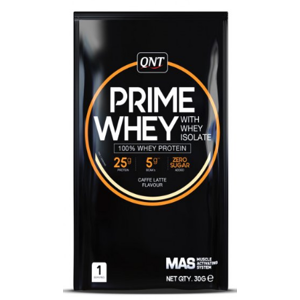 Ital QNT PRIME WHEY- 100 % Whey Isolate & Concentrate Blend 30 g Coffee Latte