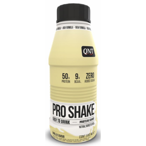 Fehérje italok és turmixok QNT PRO SHAKE (50g protein & Low Sugar) 500 ml Vanilla