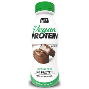 Fehérje italok és turmixok QNT VEGAN PROTEIN SHAKE (15 g protein & low sugar) Lactose free 310 ml Choco-coco