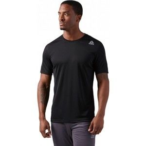 Reebok COMMERCIAL CHANNEL SHORT SLEEVE fekete XL - Férfi sportos póló