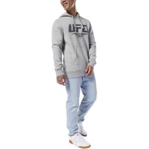 Reebok UFC FG PULLOVER szürke XL - Férfi pulóver