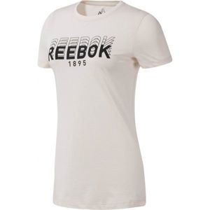 Reebok OPP TEE Női póló, bézs, méret XL