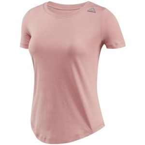 Reebok ELEMENTS TEE rózsaszín XS - Női póló