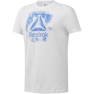 Reebok GS STAMPED LOGO CREW fehér XL - Férfi póló