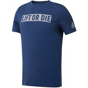 Reebok MENS OPP 3 kék S - Férfi sportos póló