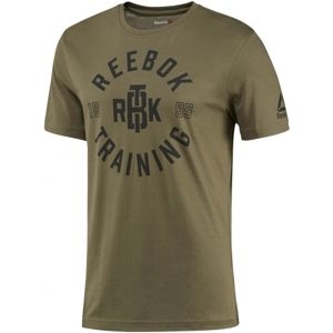 Reebok PRICE ENTRY TEE 1 sötétzöld XL - Férfi póló