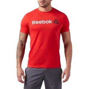 Reebok QQR- Reebok Linear Read Rövid ujjú póló - piros