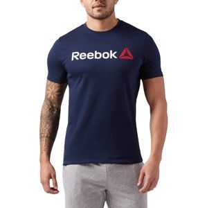 Reebok QQR- Reebok Linear Read Rövid ujjú póló - kék
